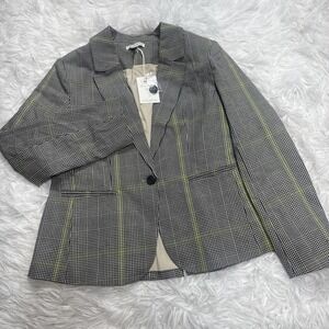 Free Assembly Single-Breasted Blazer, Size Large 12-14 Houndstooth Stretch New!